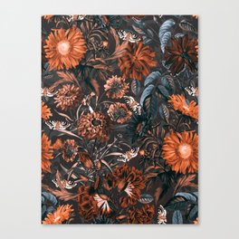 Autumn Winter Flowers V Canvas Print
