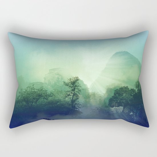 tropical green forest Rectangular Pillow
