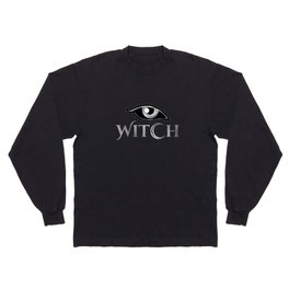 New World Order silver witch eyes with crescent moon	 Long Sleeve T-shirt