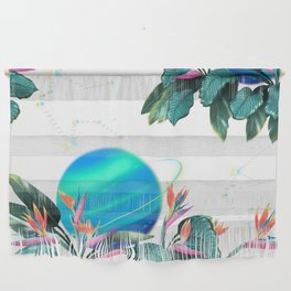 Planets and Flowers Print Wall Hanging