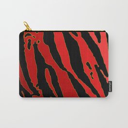 Red & Black Tiger Stripes Carry-All Pouch