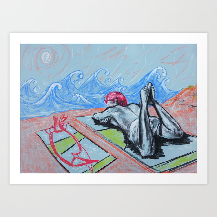 Pink Beach Art Print