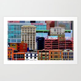 City Collage Architecture Print Art Print