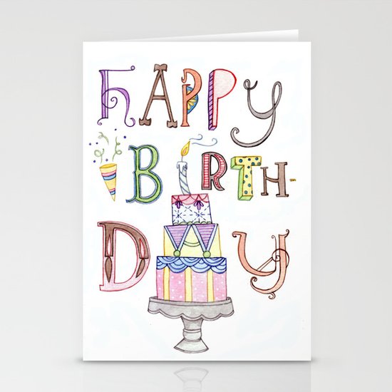 Happy Birthday Stationery Cards