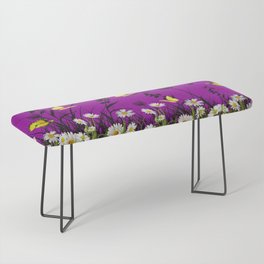 Daisies and Butterflies Bench