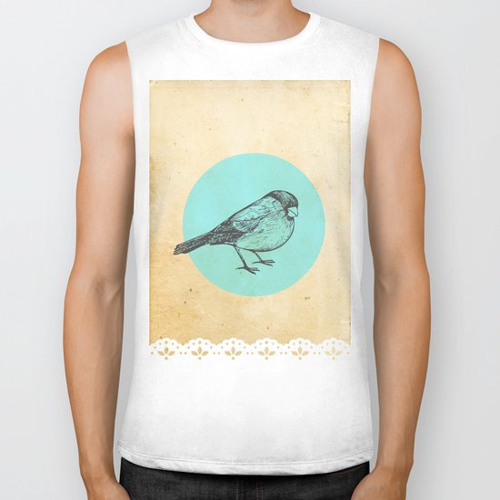 Spotted bird Biker Tank