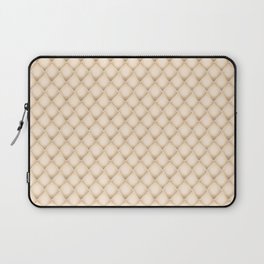 Glam Soft Gold Tufted Pattern Laptop Sleeve