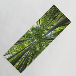 Looking Up A Bamboo Forest Canopy, Haleakala, Maui, Hawaii Yoga Mat