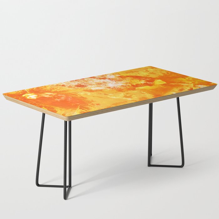 Fruit Punch Yellow Abstract Coffee Table