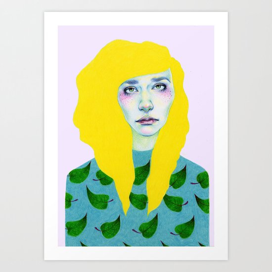 Falling Leaves Art Print