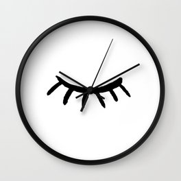 Closed Eye Beauty Wall Clock