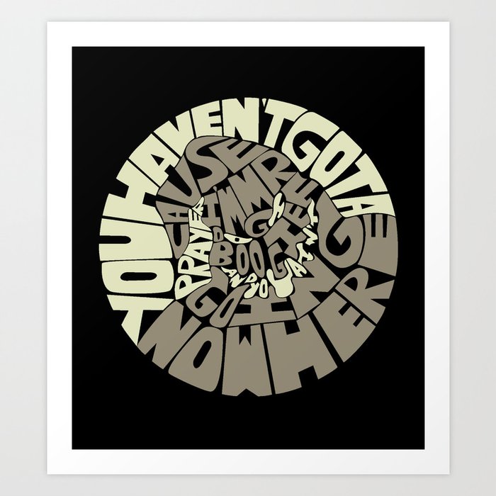 oogie boogie art print