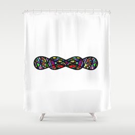 Aztec Infinity Times Infinity  Shower Curtain