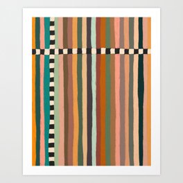 Mix of Stripes #9 Art Print
