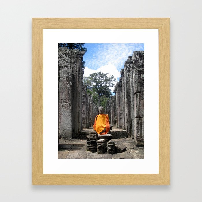 Buddha in Cambodia Framed Art Print