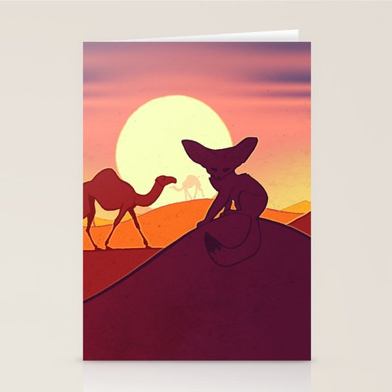 Fennec Fox Stationery Cards