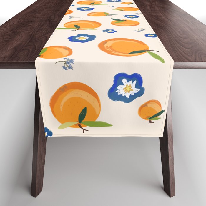 Orange pattern Table Runner