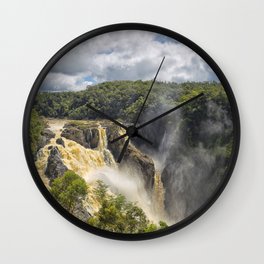 Beautiful wild waterfall Wall Clock