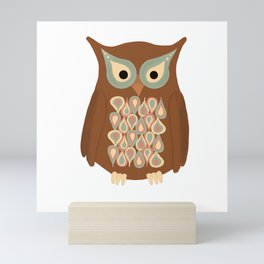 TearDrop Owl Mini Art Print