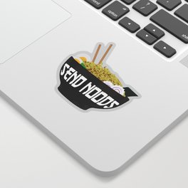 Send Noods Sticker | Pop Art, Typography, Anime, Nudes, Asian, Skate, Noodles, Pho, Manga, Digital 