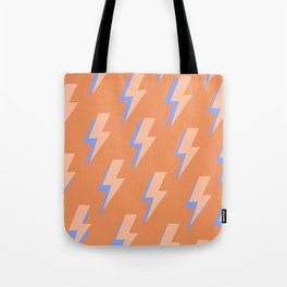 3D Lightning Bolt Pattern Tote Bag