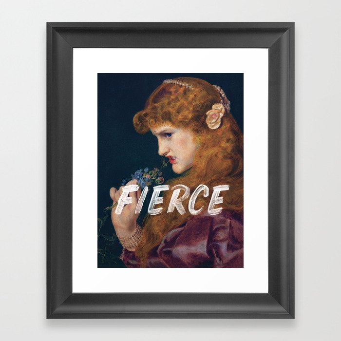Fierce - Feminist Framed Art Print