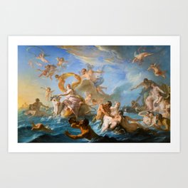 Noël-Nicolas Coypel - The Rape of Europa Art Print