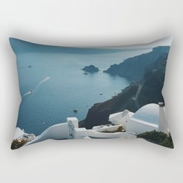 Santorini Island, Greece | Cyclades Islands | Mediterranean Sea | Greek Islands Photography 24 Rectangular Pillow