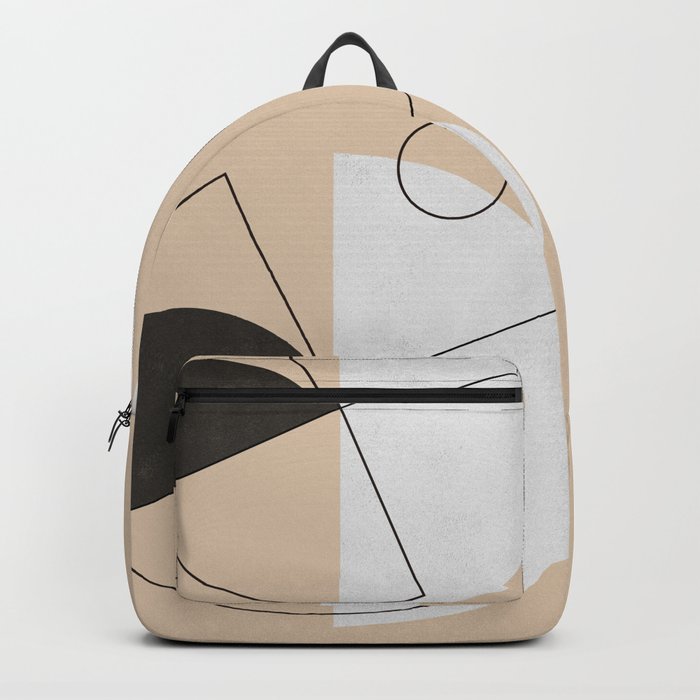 Abstraction_BAUHAUS_GEOMETRIC_CIRCLE_CYCLE_LOVE_POP_ART_0606A Backpack