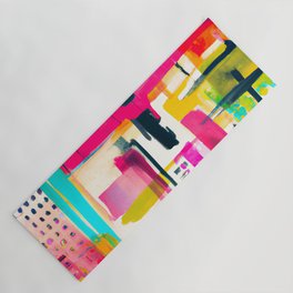 Abstract Expressionism Neo Pop Art Flash Joyful  Yoga Mat