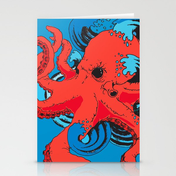 Release the Kracken Octopus Stationery Cards