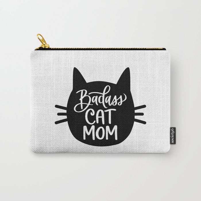 Badass Cat Mom Carry-All Pouch