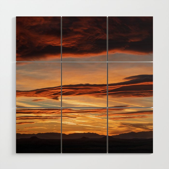 Sunset Textures - New Mexico Wood Wall Art