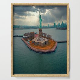 Statue of liberty  Serving Tray