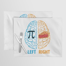 Left Brain Right Brain Pi Placemat