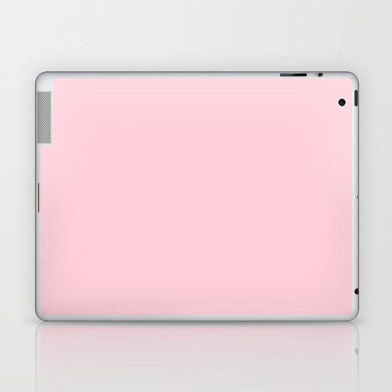 Light Soft Pastel Pink Solid Color Laptop & iPad Skin
