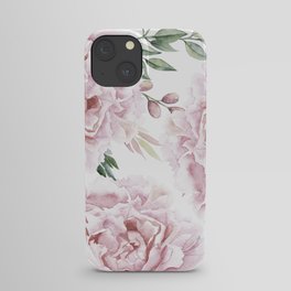 Pretty Pink Roses Floral Garden iPhone Case