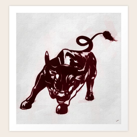Bull Force Art Print
