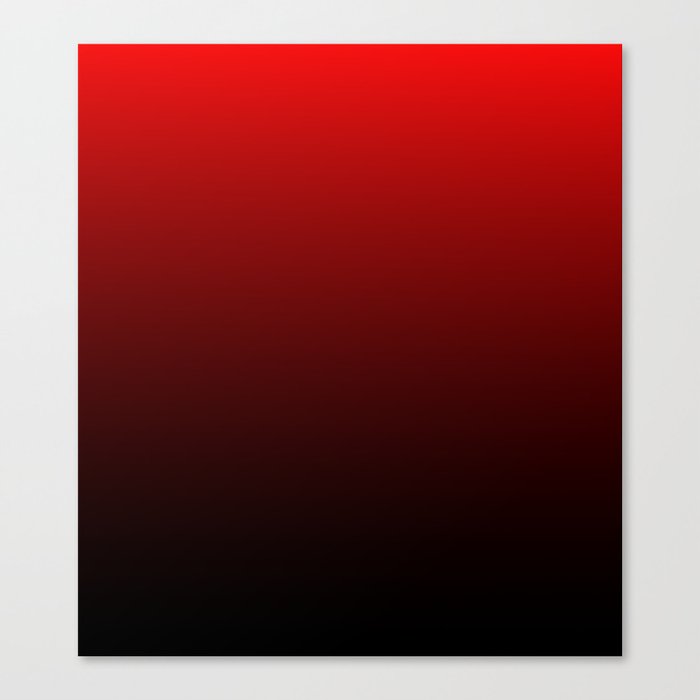 Red and Black Gradient Canvas Print