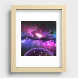 Nebula Wanderlust Recessed Framed Print