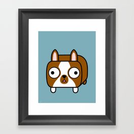 Boston Terrier Loaf - Red Brown Boston Dog Framed Art Print