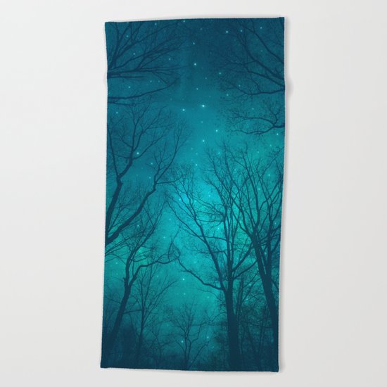 Only In the Darkness Beach Towel