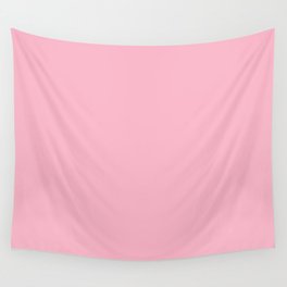 JAPANESE BLOSSOM SOLID COLOR. Plain Pink Pastel Wall Tapestry