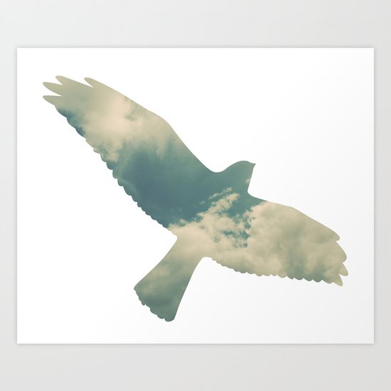 Cloud Bird Art Print