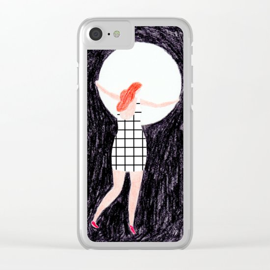 The girl who stole the moon Clear iPhone Case