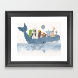 a whale of a time Framed Art Print