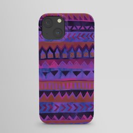 PATTERN {Tribal Stripe- Purple} iPhone Case
