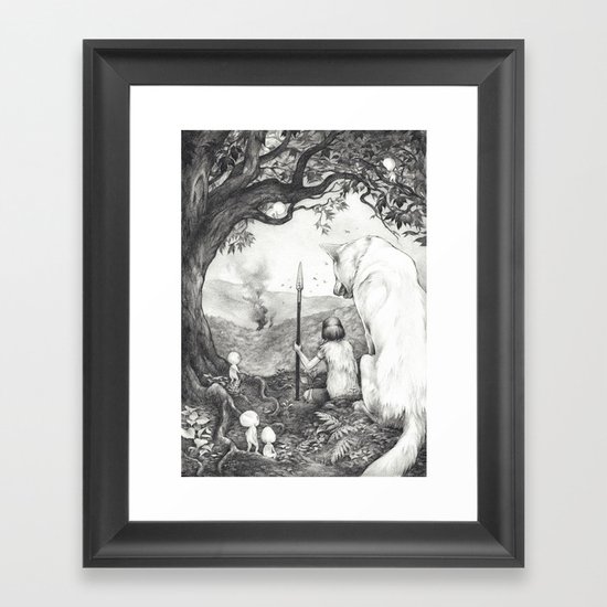 Between the Roots and the Branches Framed Art Print