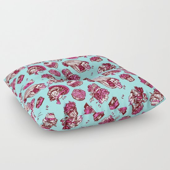 Pattern of the French Revolution Floor Pillow by Irina L. Shi Society6