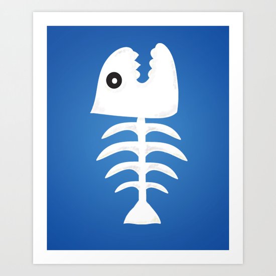 Fish Bones Art Print
